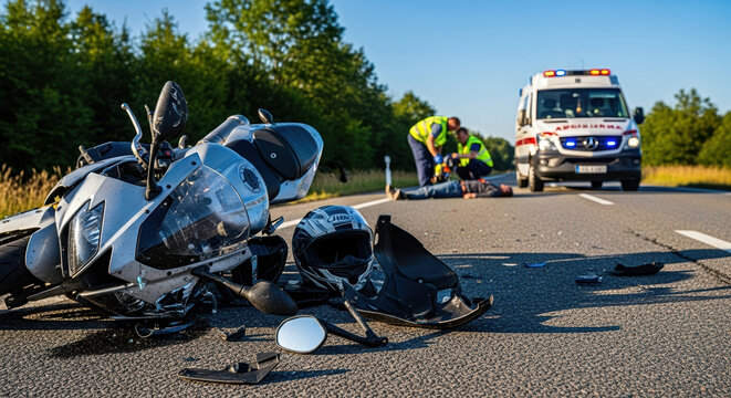 Motorcycle involved in a Houston roadway accident